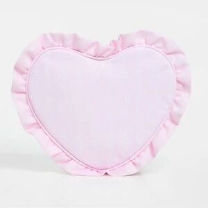 Stoney Clover Lane High Tea Printed Ruffle Heart Pouch Cakes & Scones
